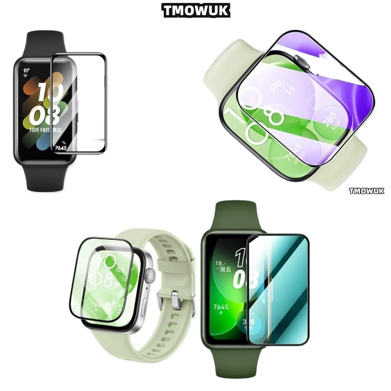 

For Huawei Band 6 7 8 9 10 B6 B7 Watch D2 Fit 3 4 Pro Special Edition - Anti - Scratch Soft Screen Protective Film Full 3D Curve