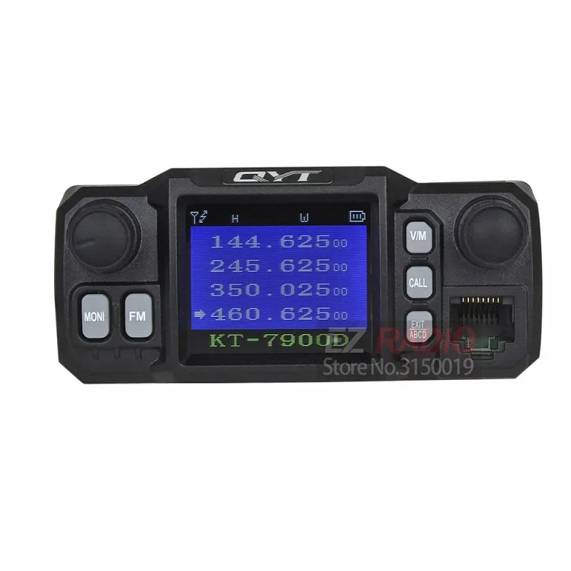 QYT-KT-7900D Quad Band Mobile Car Radio 4 Band Walkie Talkie 144 MHz 220 MHz 350 MHz 440MHz 25W 10 km Range