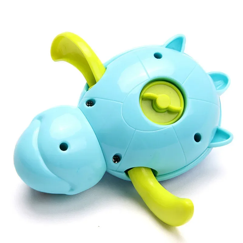 Pojedyncza sprzedaż Cute Cartoon Animal Tortoise Classic Baby Water Toy Infant Swim Turtle Wound-up Chain Clockwork Kids Beach Bath Toys