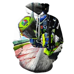 Hoodie de motocicleta impresso em 3D masculino e feminino, moletom com capuz, ao ar livre, casual, roupas esportivas, moletons grandes, casaco, tops, moda, novo, 2023