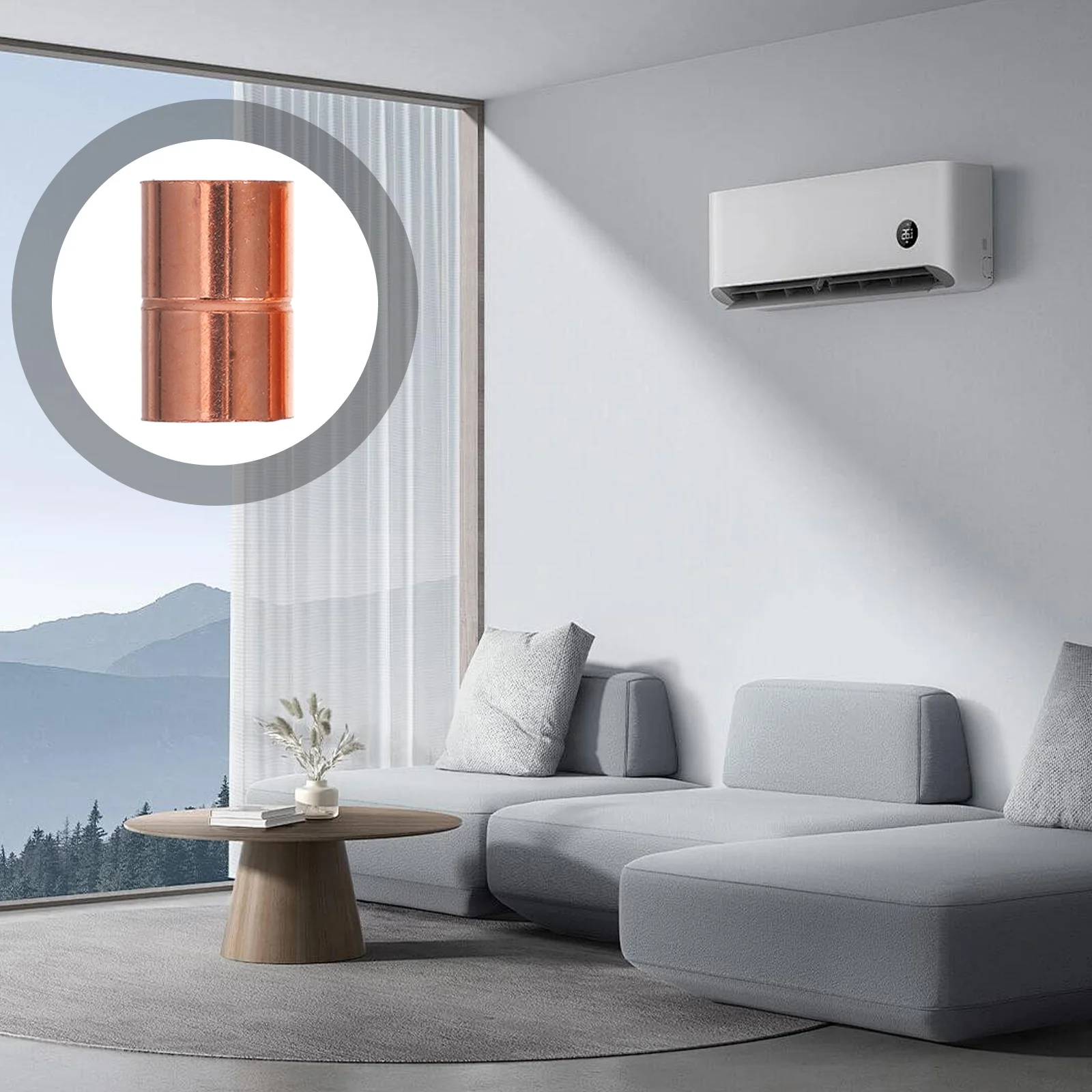 

5pcs Straight Copper Coupling Fittings Durable For Hvac Refrigeration Plumbing Systems Reliable Industrial Replacement Parts