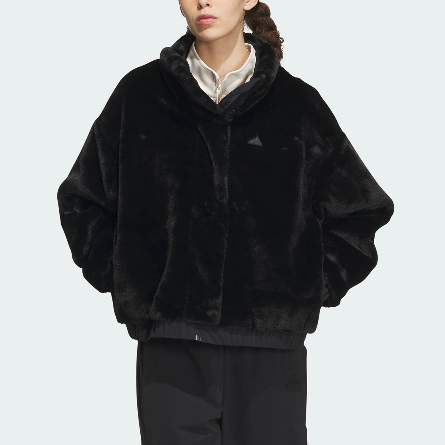

Adidas Genuine New Women's Faux Fur Casual Jacket IP7044