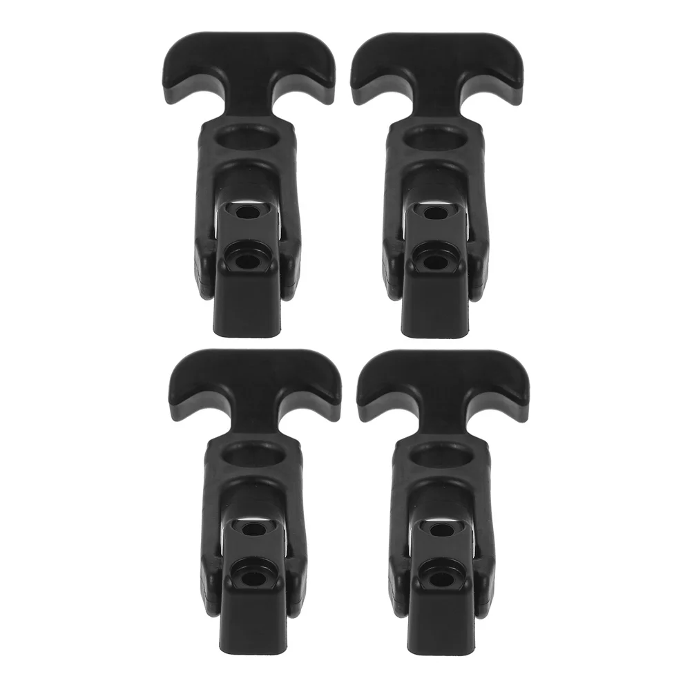 

4Pcs Rubber Flexible Hood Latches Heavy Duty T Handle Draw Latches for Vehicle Engine Truck Toolbox Trailer Box
