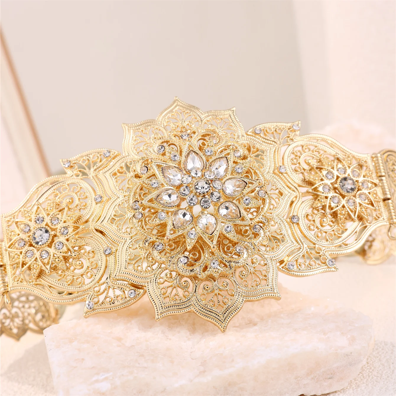 Beautifu Alloy Belt For Moroccan Bride Girl\'s Body Chains For Wedding Banqets Traditional Tassel Straps For The Waist Of Dresses