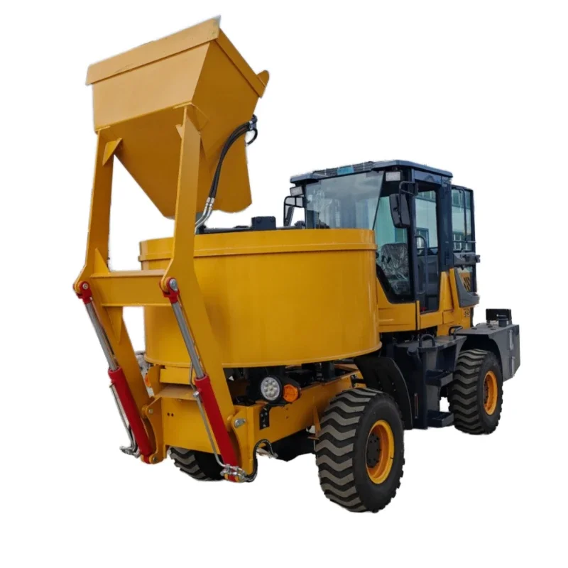 Self-installed mobile concrete mixer 1.5 cubic meters 2.6 cubic meters Automatic concrete mixer