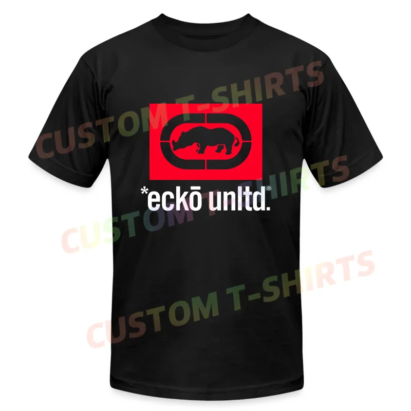 

Summer Men Casual T Shirt Ecko Unltd Logo T-shirt Graphic Short Sleeves 100% Cotton S-3XL