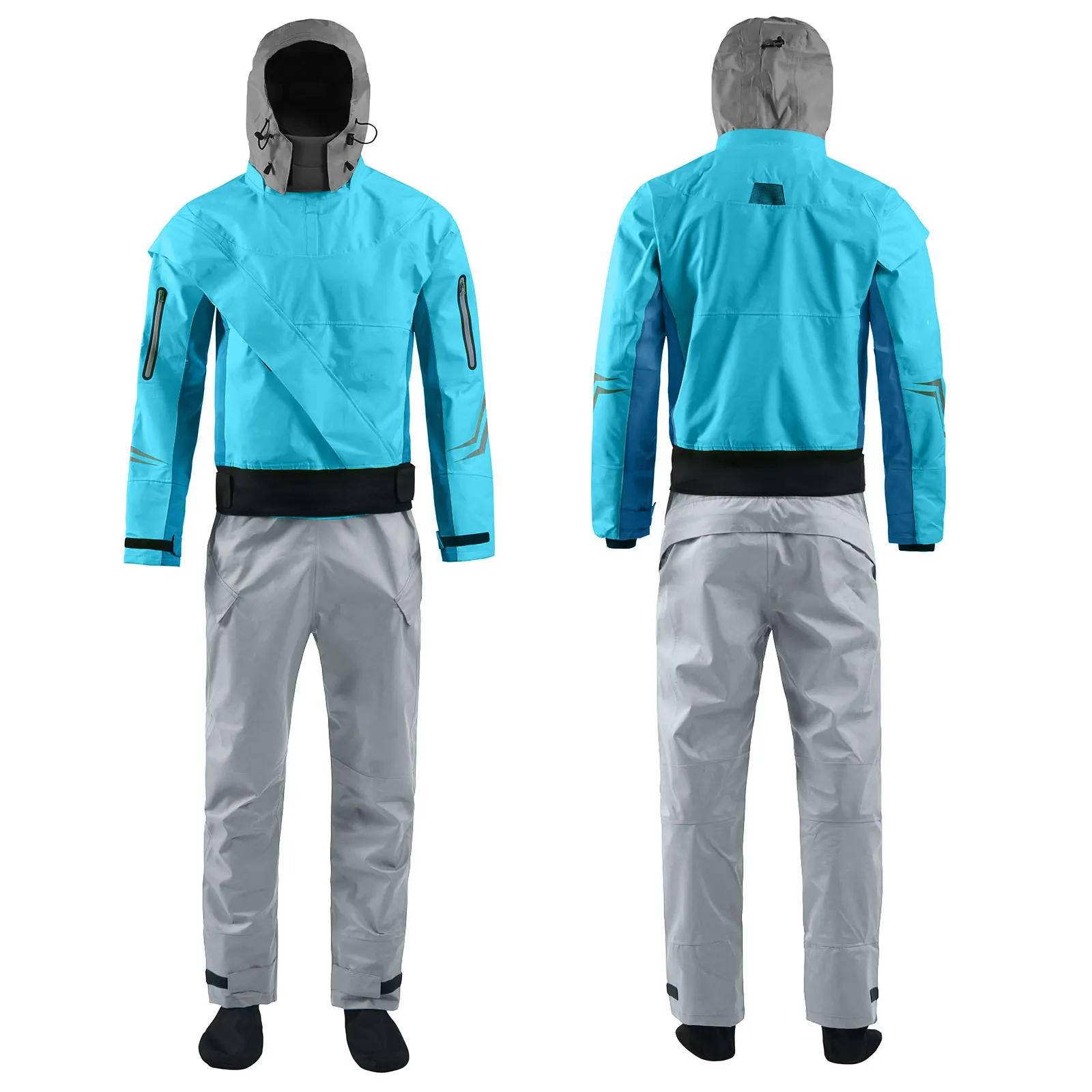 Drysuit for Women Dry Suit Latex Cuff and Splash Collar Flatwater Ocean River Padding