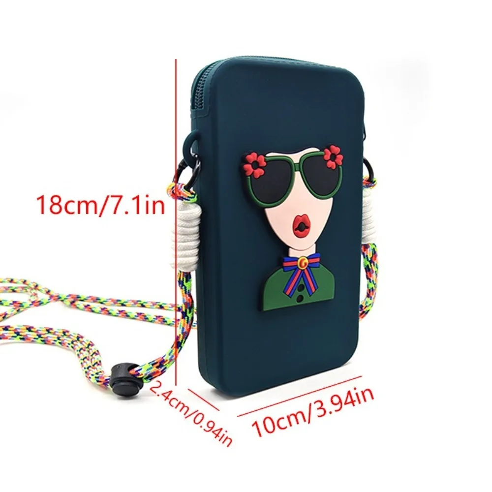 Portable Silicone Mobile Phone Bag Waterproof Large Capacity Phone Crossbody Bag Multifunction Shoulder Bag
