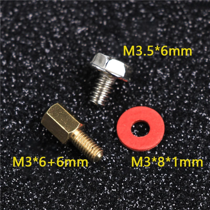 30pcs Assorted M3 Motherboard Mounting Screw Riser Set with Copper Pillar Insulating Washers Gasket Set