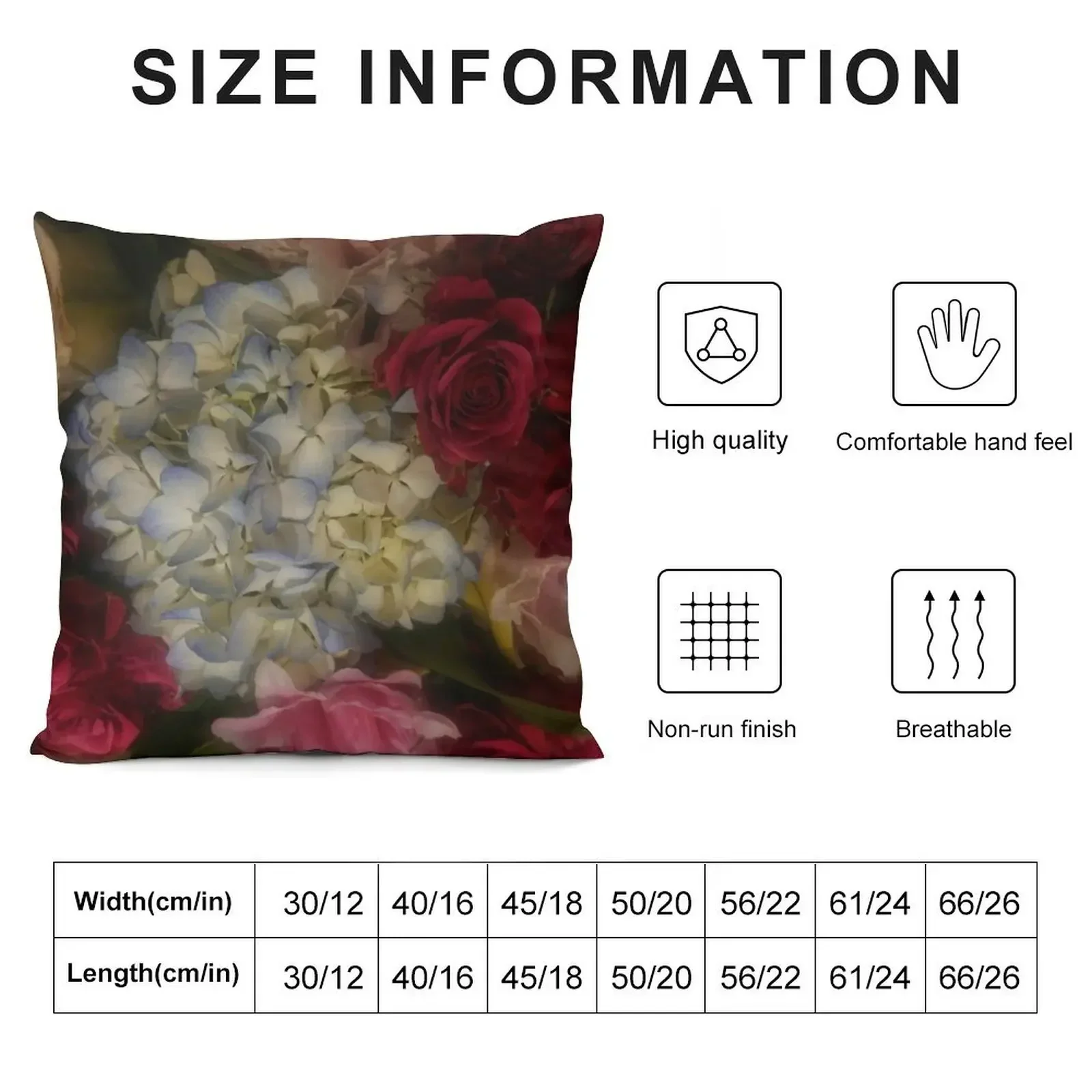 Hydrangea Arrangement II Throw Pillow Decorative Cushion Cushion Cover For Sofa Christmas Covers pillow