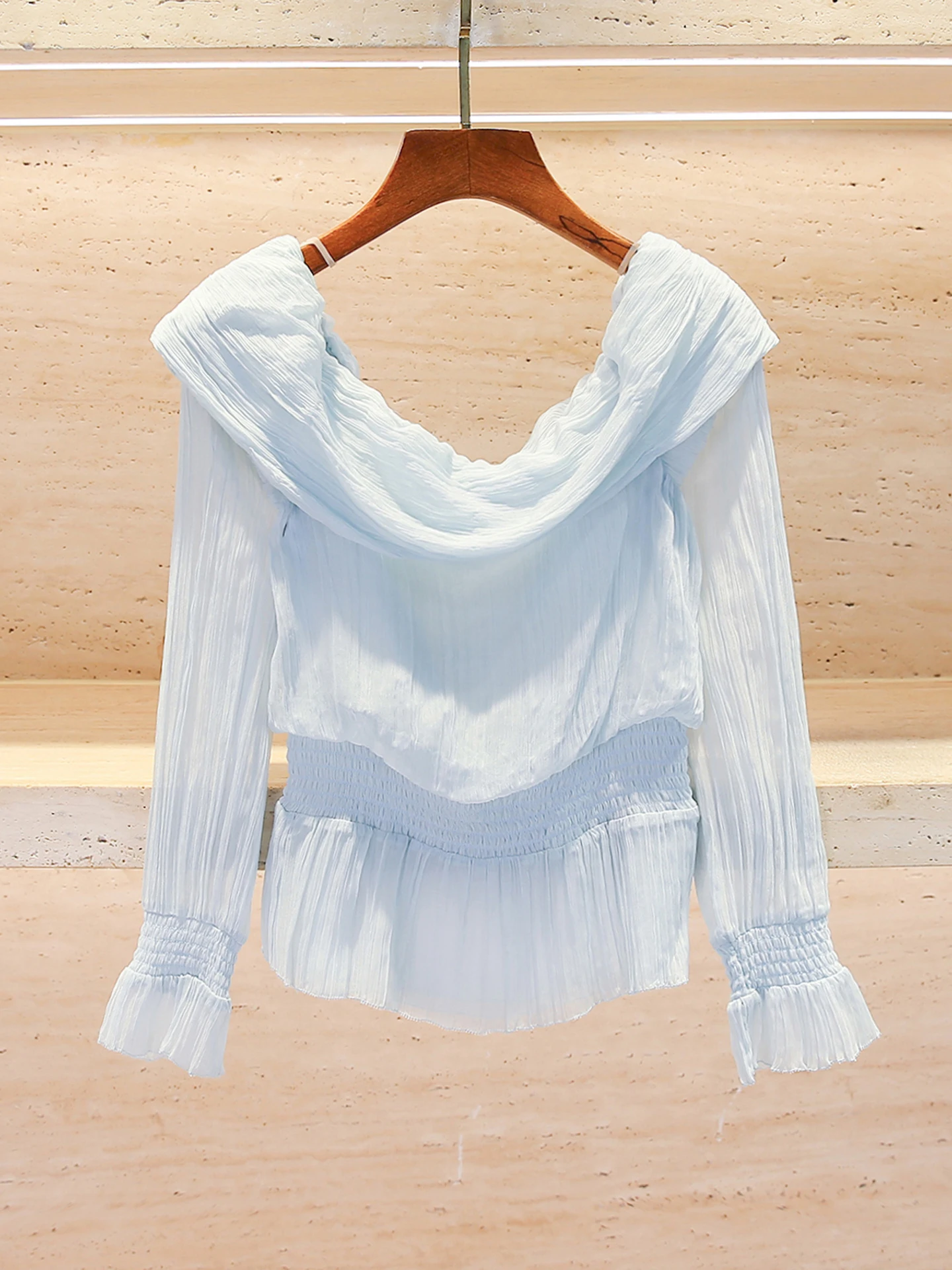 

Sun Protection Thin Shirt Collar Design Simple Style Long Sleeve Women's Top Premium Quality Summer New Arrival by Nanyou