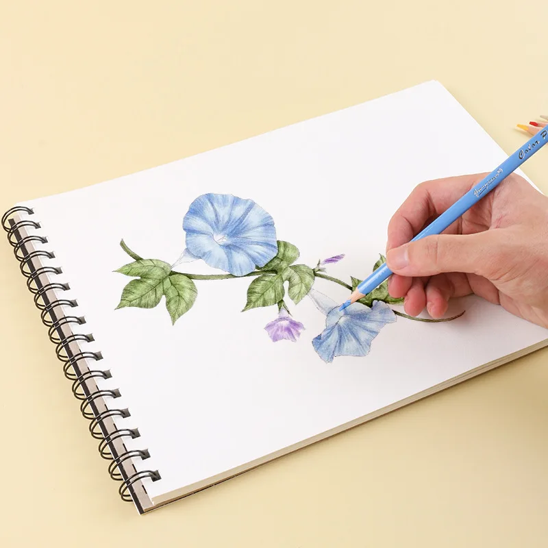 Papel de boceto a3/a4/a5, 30 hojas de libro de pintura, libro de plomo a color profesional, cuaderno de bocetos en espiral de 160g