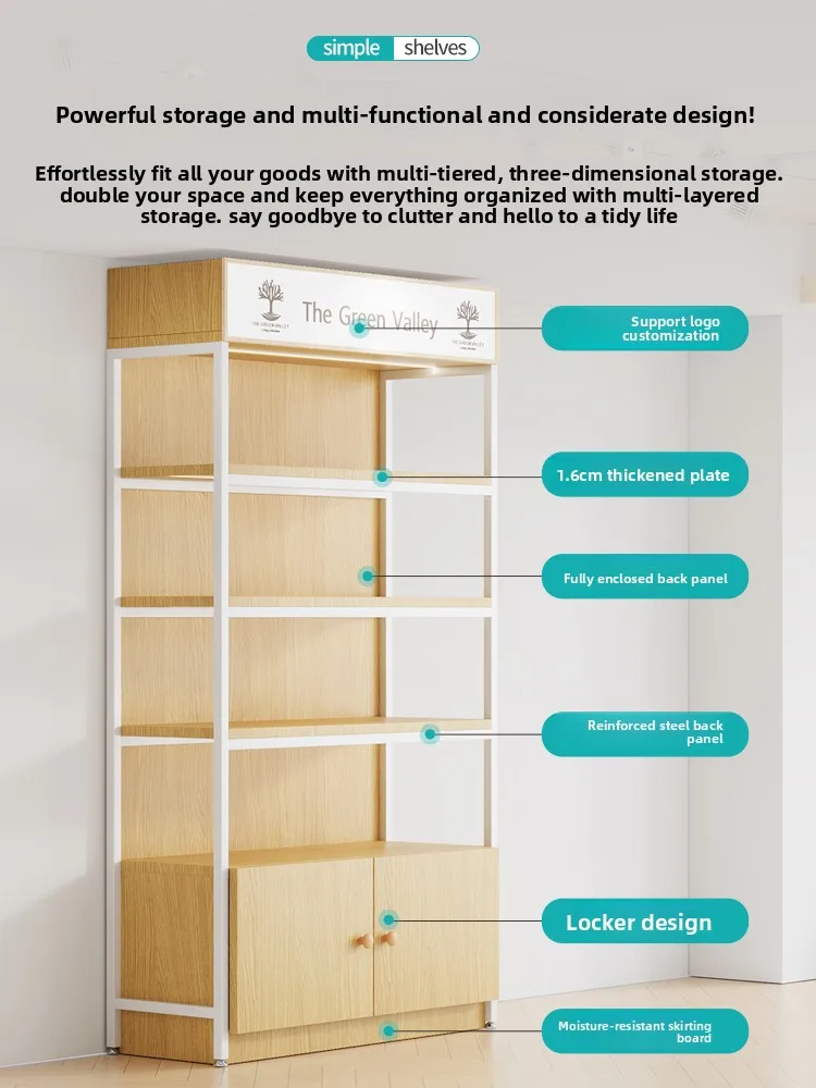 

Display Cabinet Display Cosmetics Shelves, Product Samples Multi-layer Supermarket Convenience Store, Tobacco and Alcohol Gifts