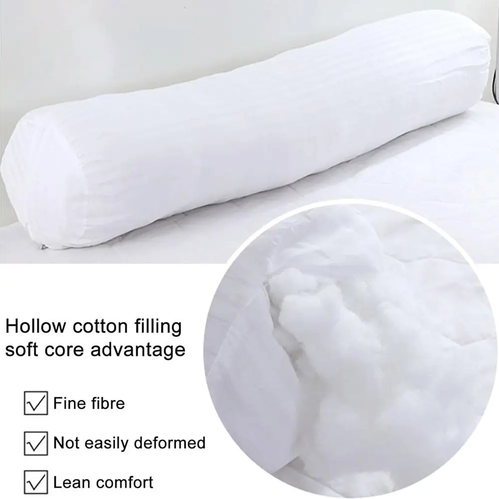 Round Neck Pillow Memory Foam Roll Cervical for Pain Relief Sleeping with Arm Lumbar Shoulder