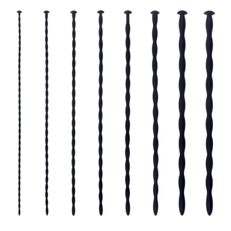 8Pc Soft Silicone Urethral Dilator Horse Eye Stick Penis Rod Male Masturbation Blockage Stimulator Catheter Sex Toys for Men
