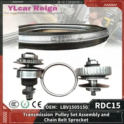 RDC15 901057 Fit CVT Automatic Transmission Gearbox Pulley Set Assembly and Chain Belt Sprocket for LIFAN ZOTYE Car Accessories