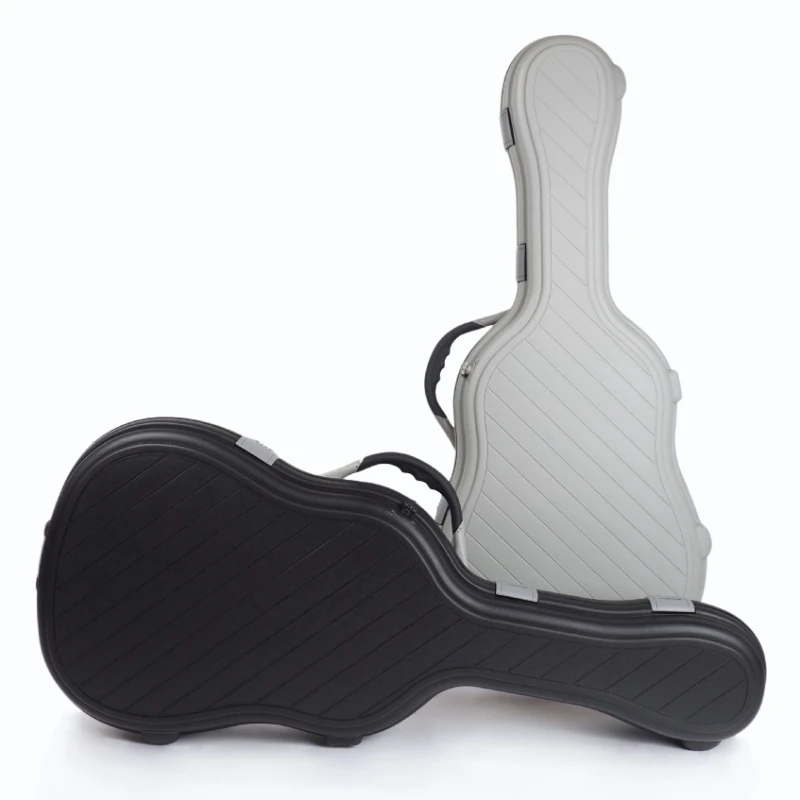 Folk Guitar Case Thickened Hard Acoustic Guitar Box Shockproof Stable Carrying Cases Pressure Resistant Guitars Box with Lock