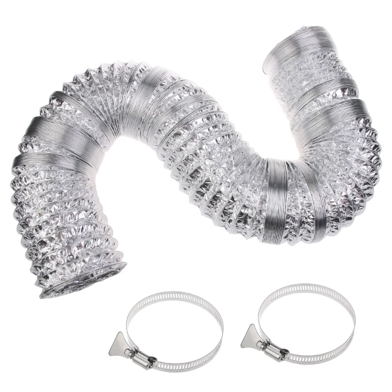 

75mm Air Aluminum Foil Ducting Dryer Vent Hose For Ventilation 1.5/3/6M