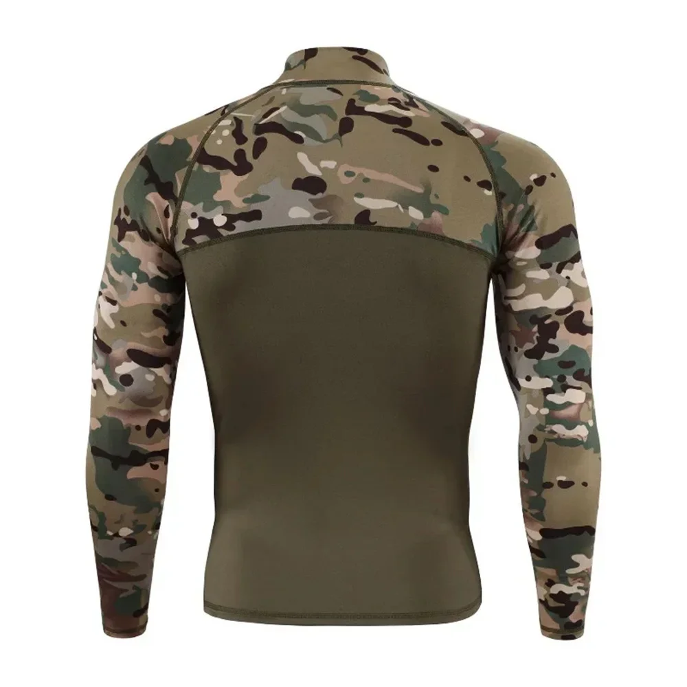 ESDY Men Sport T-shirt Quick Dry Bodybuilding Running Shirt Long Sleeve Compression Top Gym T Shirt Men Fitness Tight Rashgard