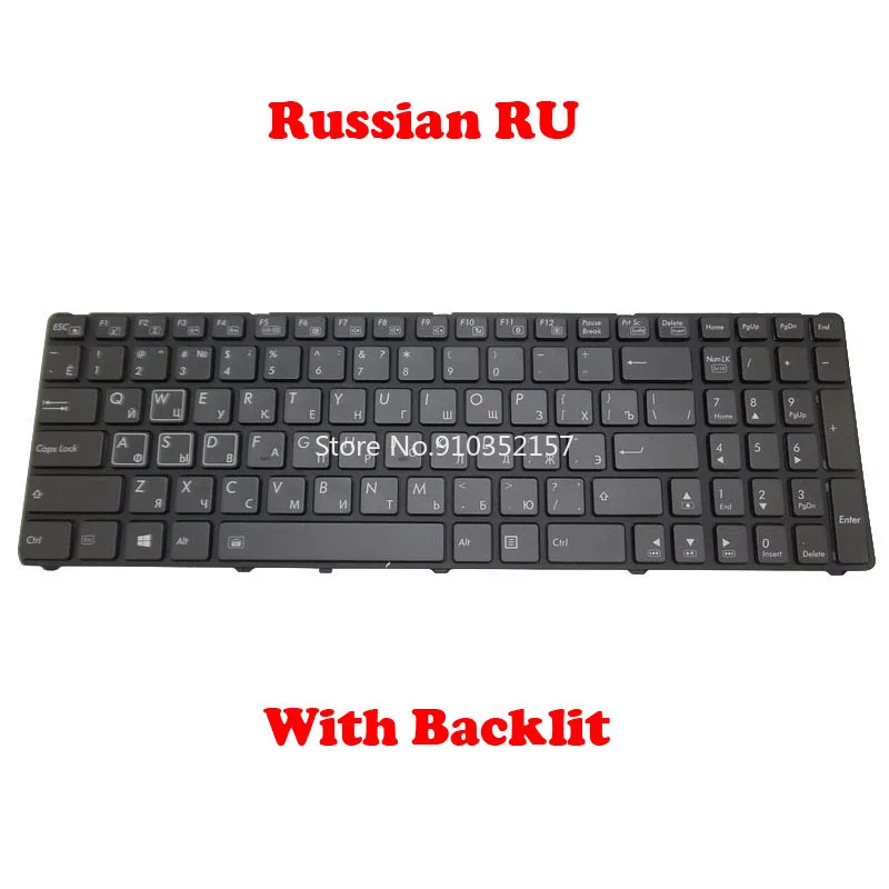 Imagem -03 - Teclado Retroiluminado para Laptop Gigabyte P25 P25w 2z703-ui552-s11s Inglês 2z703-kr552-s11 Coréia kr 2z703-ru552-s11s Russo ru