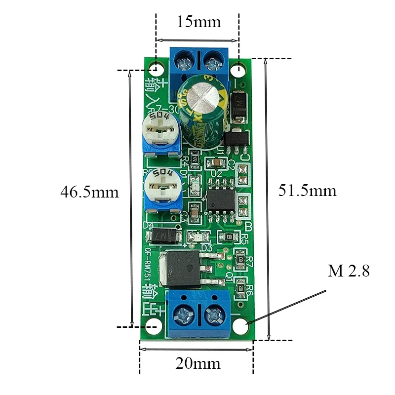 

Cyclic On-Off Time Delay Relay Module DC 7-30V 5A MOS Output Adjustable 5s/100s/1800s/5H Switch for Electronics