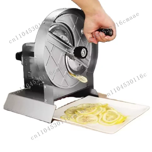 Electric Stainless Steel Vegetable and Fruit Slicer Mini Home Automatic Slicer Roller Adjustable Slicing Thickness