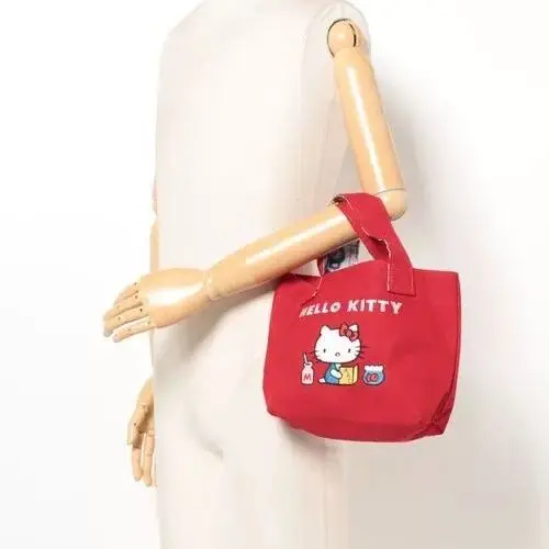 Borsa portaoggetti alla moda Sanrio Hello Kitty in stile retrò con ricamo Anime Cat borsa a una spalla abbinata al portafoglio dei cartoni animati