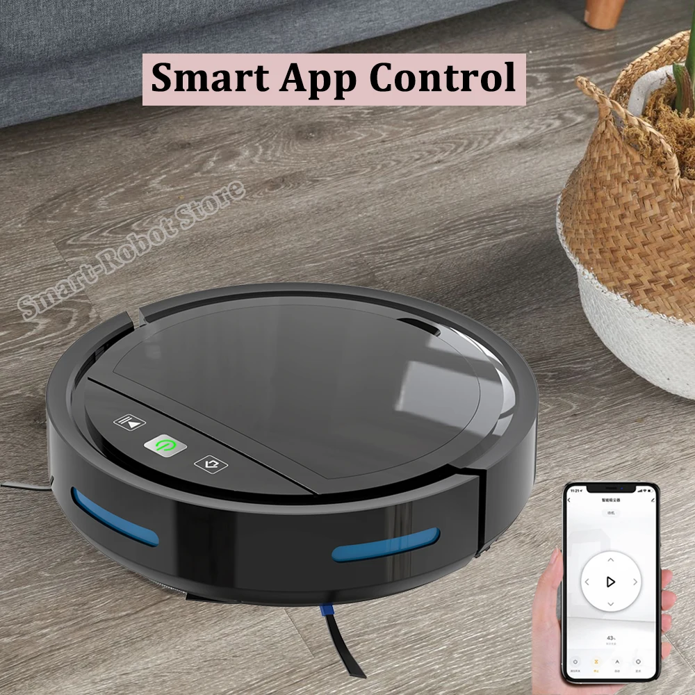 2500PA Sweeping Robot Vacuum Cleaner Smart Remote Control Wireless Auto-Recharge Alexa Floor Cleaning Vacuum Cleaner For Home