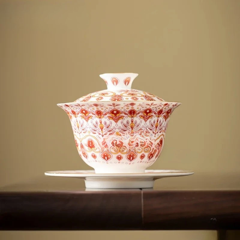 150ml-dunhuang-phoenix-feather-red-gaiwan-boutique-tureen-tea-bowl-with-lid-kit-tea-maker-cover-bowl-for-supplies-gift