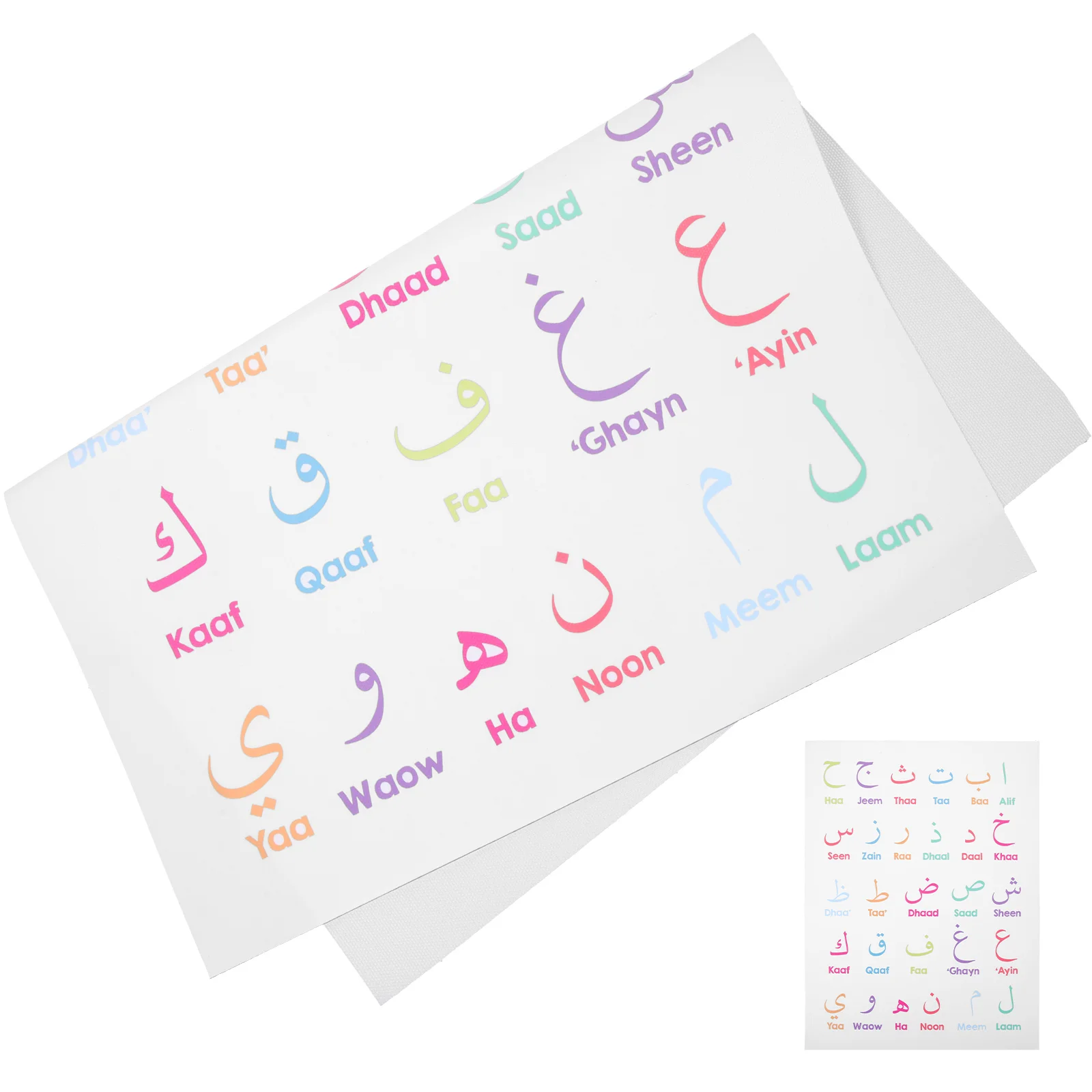 Tableau mural de l'alphabet des chiffres pour enfants, tableau mural, lettres arabes précoces, coton, lin, fournitures d'apprentissage pour enfants