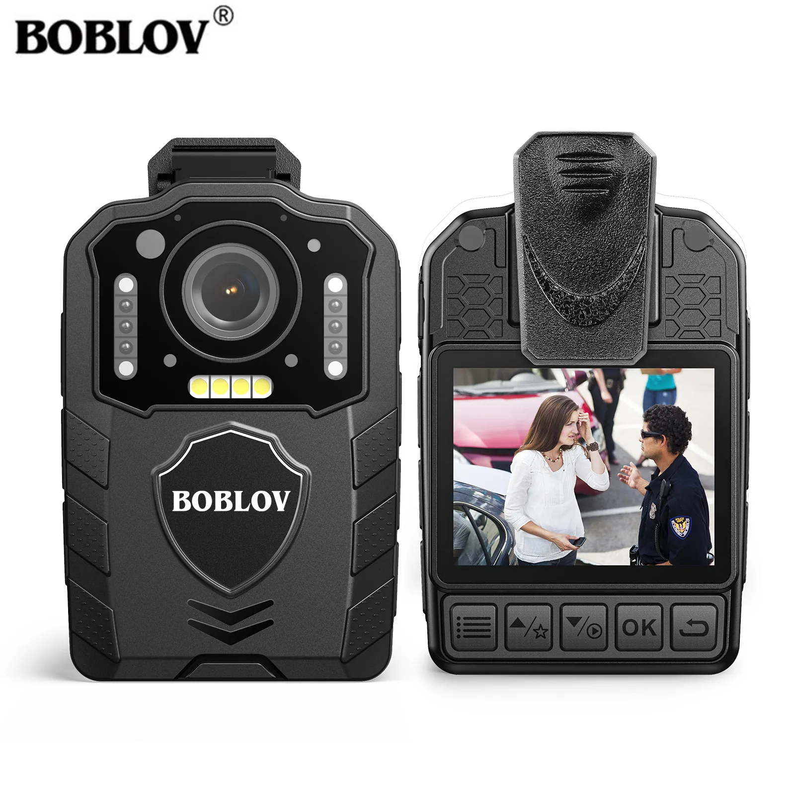 

Телескопическая камера BOBLOV KJ25 1080P/48 м, запись аккумулятора 3000 мАч, видеокамера ночного видения, Полицейская камера правоохранительных органов для пеших прогулок и поездок