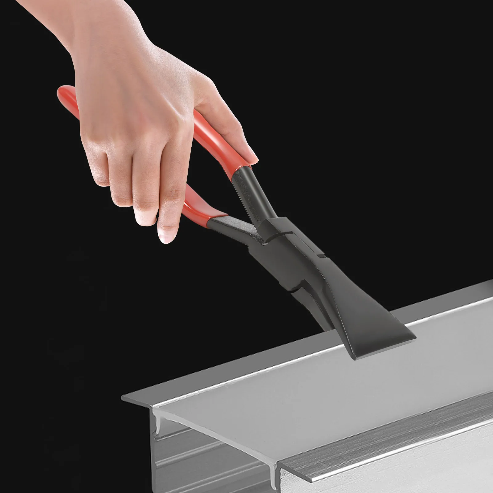 Ensemble professionnel de 3 pinces à plier la tôle avec des embouts droits et à 45 degrés ° et 90 °   Outils à main pour pliage et assemblage précis