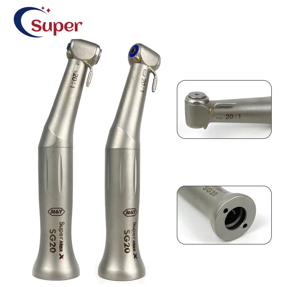 Dental S MAX SG20 Surgery Implant Handpiece 20:1 Reduction Contra Angle Low Speed Push Butto teeth whitening pen