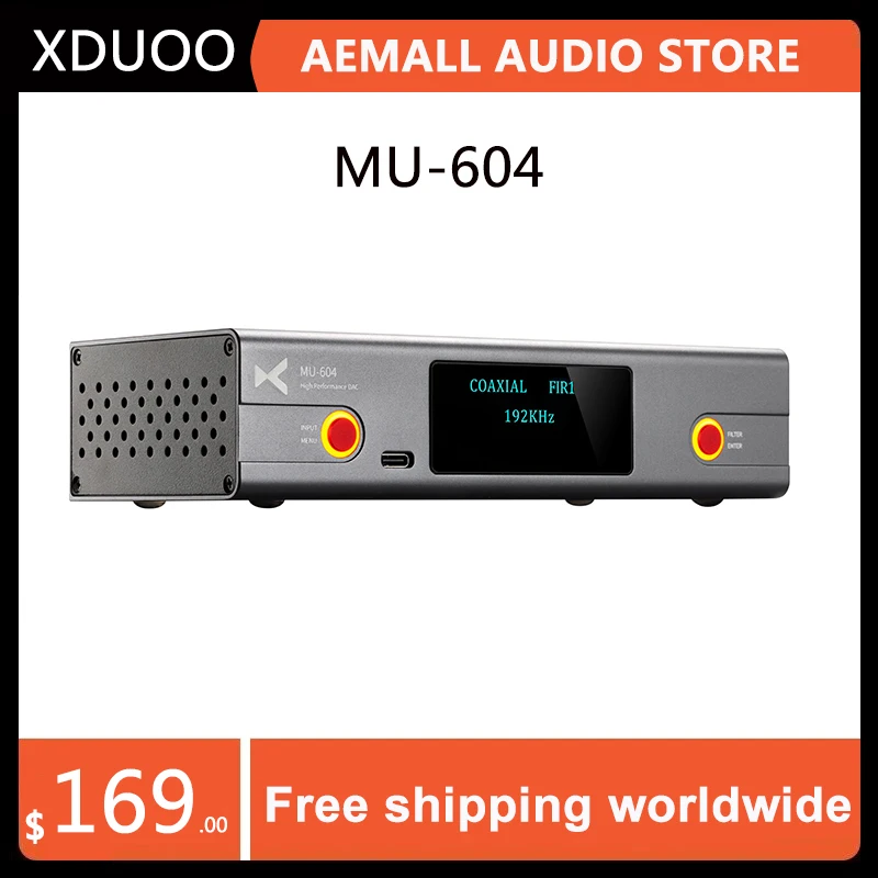 

XDUOO MU-604 Decoder 2*ES9018K2M DAC Chip Two USB Audio Mode MU604 High Performance DAC