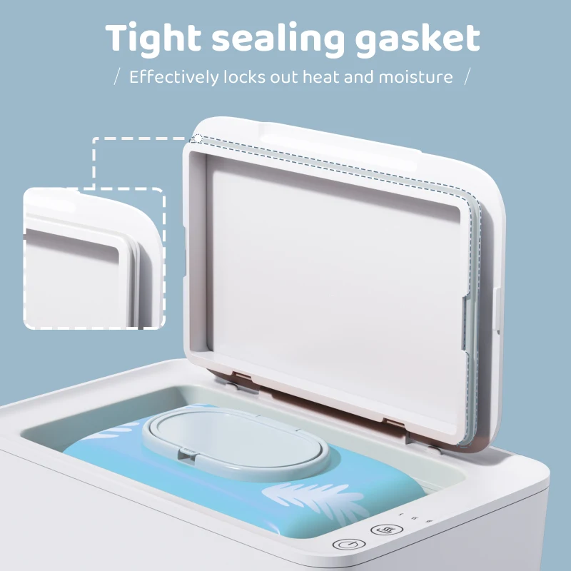 Wipes Warmer Energe-saving Silent Wipes Warmer Wipes Heater Fast Heating with Touch Button Wide Compatibility US Plug