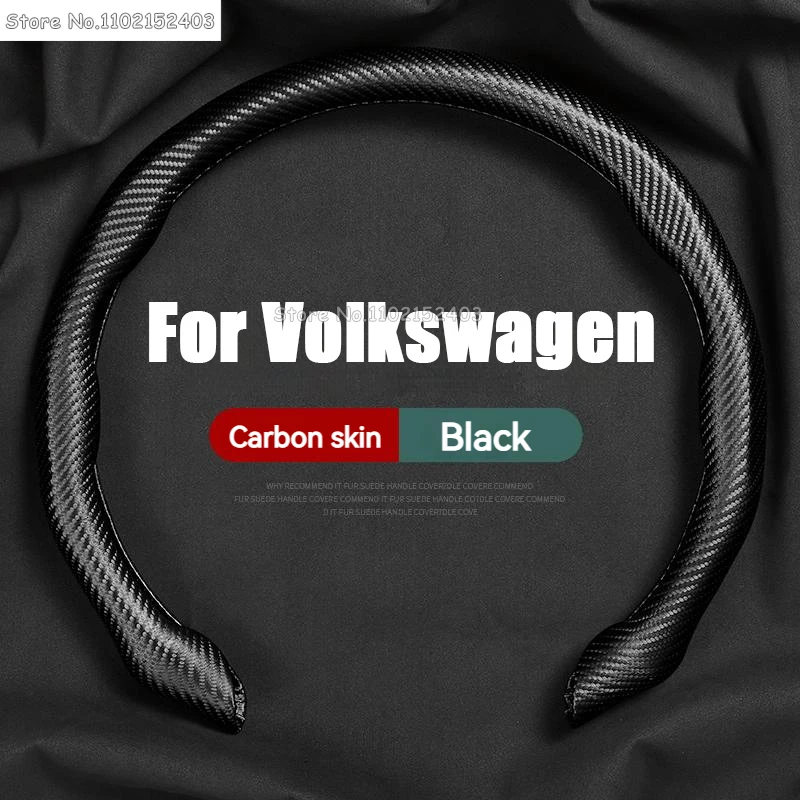 Car Suede Steering Wheel Cover Summer Sweat-absorbin For VW Volkswagen GOLF 6 5 7 t5 t7 MK6 MK7 POLO