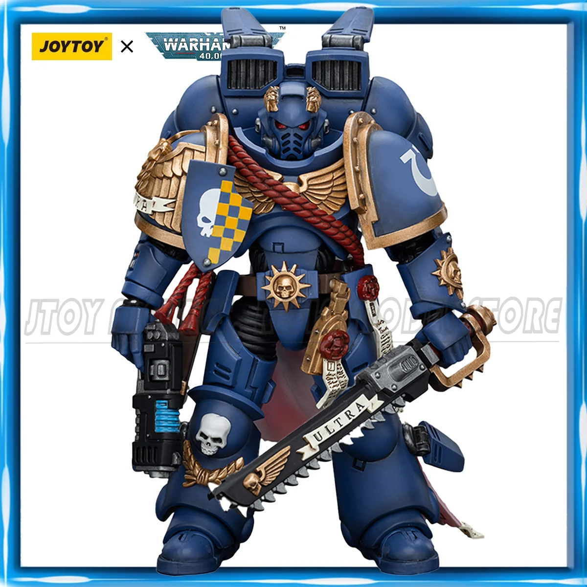 

[IN STOCK] JOYTOY Warhammer 40K 1/18 Action Figure Ultramarines Captain With Jump Pack Anime figures Toys Collection Model