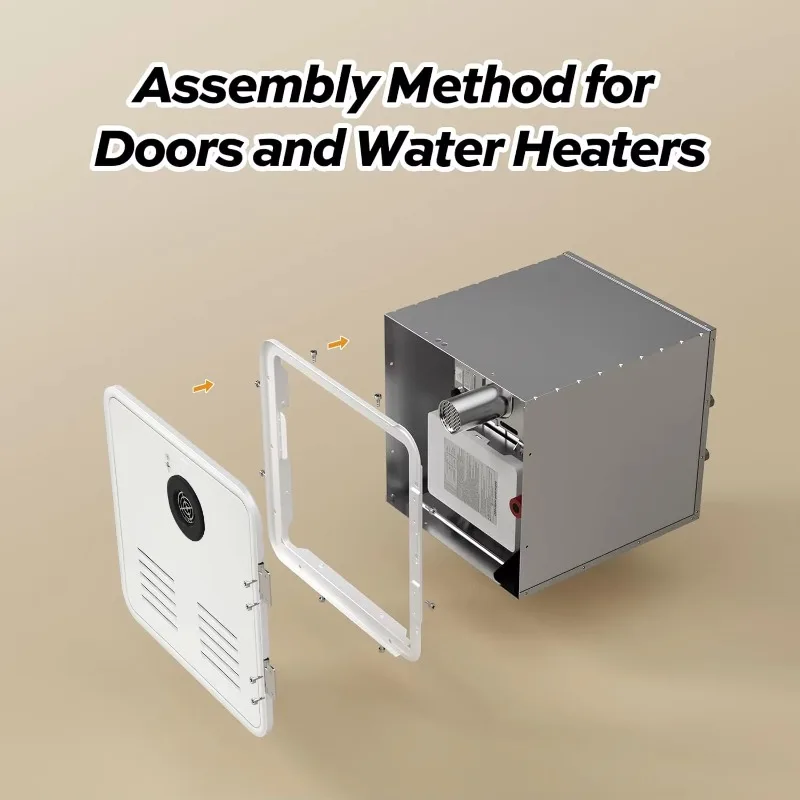 BK-RV8 ALW سخان مياه LPG متقدم 12 فولت، 2.2 GPM 55K BTU تصميم موفر للمساحة لـ RV يعمل بالتيار المستمر والتخييم خارج الشبكة #2