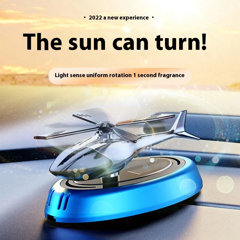 

Solar Car Air Freshener Perfume Helicopter Decoration Interior Decoration Solar Car Rotating Aromatherapy Perfume Diffuser