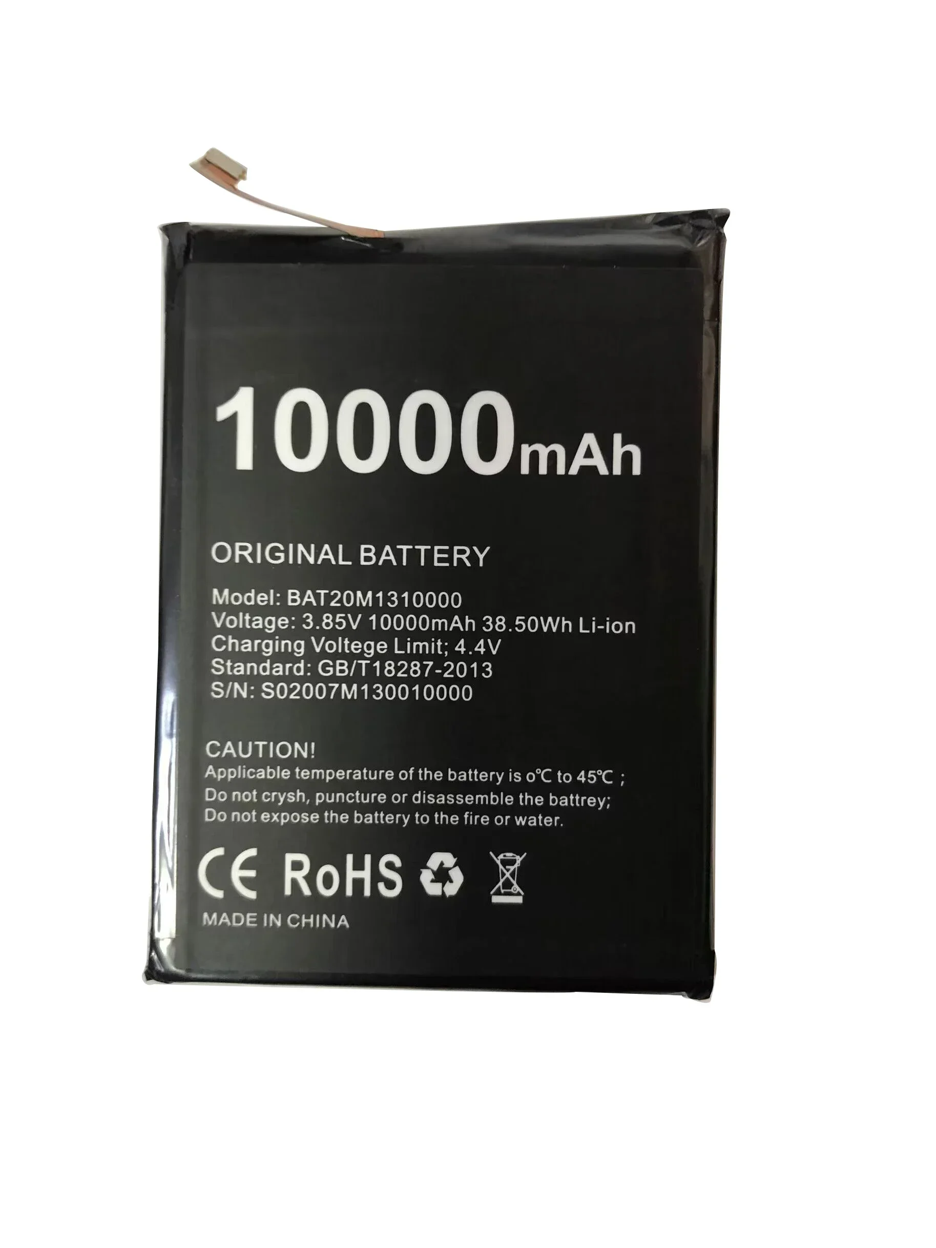 Replacement Mobile Phone Battery For DOOGEE S88 Plus S88Plus 10000mAh High Capacity Long Standby Time For DOOGEE BAT20M1310000