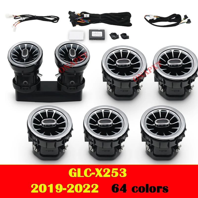 LED turbine nozzle sfeerverlichting luchtroosterlamp voor Benz C/GLC/A/CLA/GLA/E/S/G voor AMG W205 X253 W176 W117 W156 W213 W222 W464