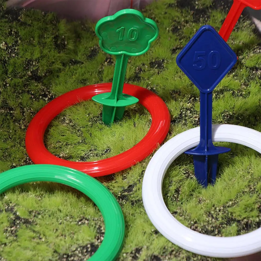 Meninos meninas animal jogar círculo jogo divertido pai-filho hoop jogando brinquedo dos desenhos animados virola de plástico empilhados brinquedos interior ao ar livre