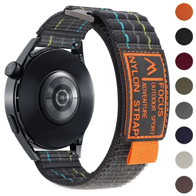 

Нейлоновый ремешок с петлей 20 мм 22 мм для Garmin Forerunner 265 965 255 55 165 Active 5/Vivomove Trend/Vivoactive 5/Venu 3/2, ремень для браслета