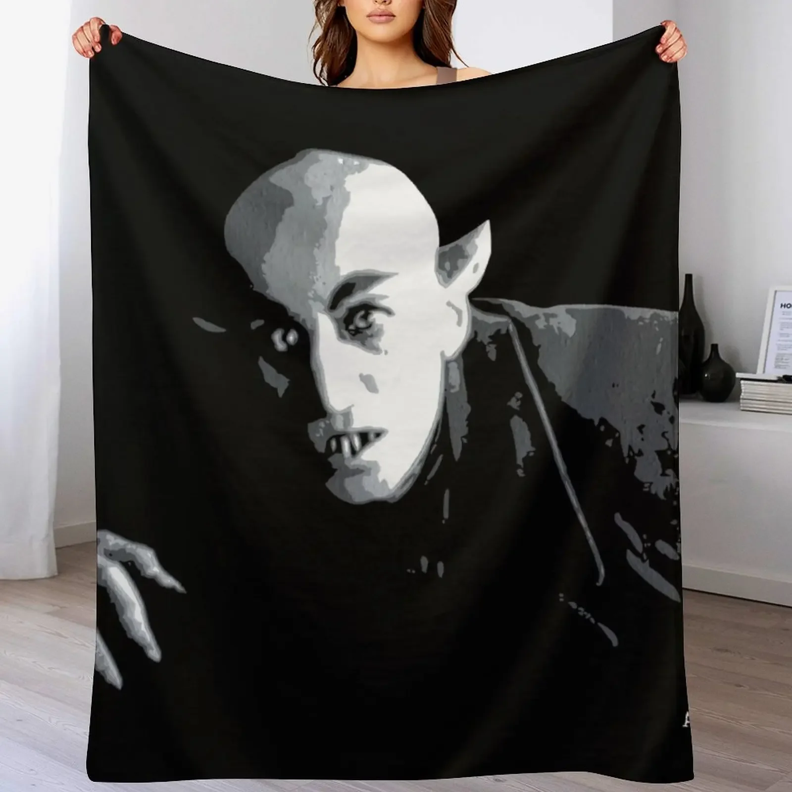 

Nosferatu Throw Blanket Soft Warm Blanket Gift for Men Women Adults