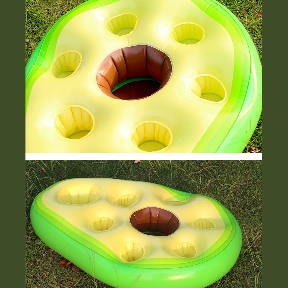 

Плавающий держатель для напитков, надувной с ананасовым дизайном и пористой столешницей для использования в бассейне или водной деятельности