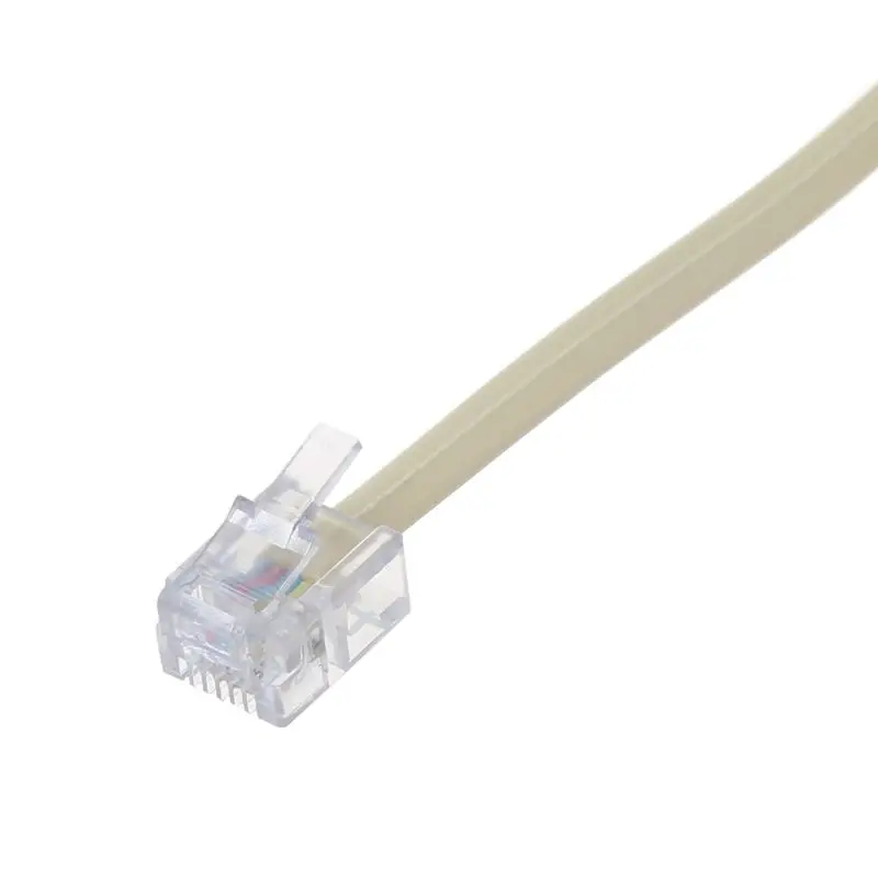 1 Male RJ11 Plug to 2 Female Jack Adapter for Telephone Wire Cat3 6P4C Connector 1 to 2 Terminals Dropship