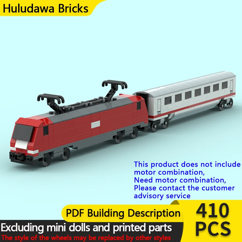 

City Car Model MOC Building Bricks Railway Locomotive And Carriage Modular Technology Children Holiday Gifts Assemble Toys Suit