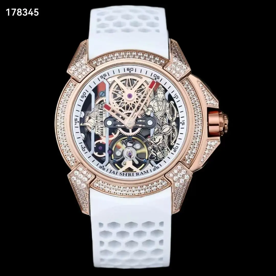 완전 자동 남성용 기계식 시계 44mm EPIcx 오픈워크 시계 남성용 시계 한정판 방수