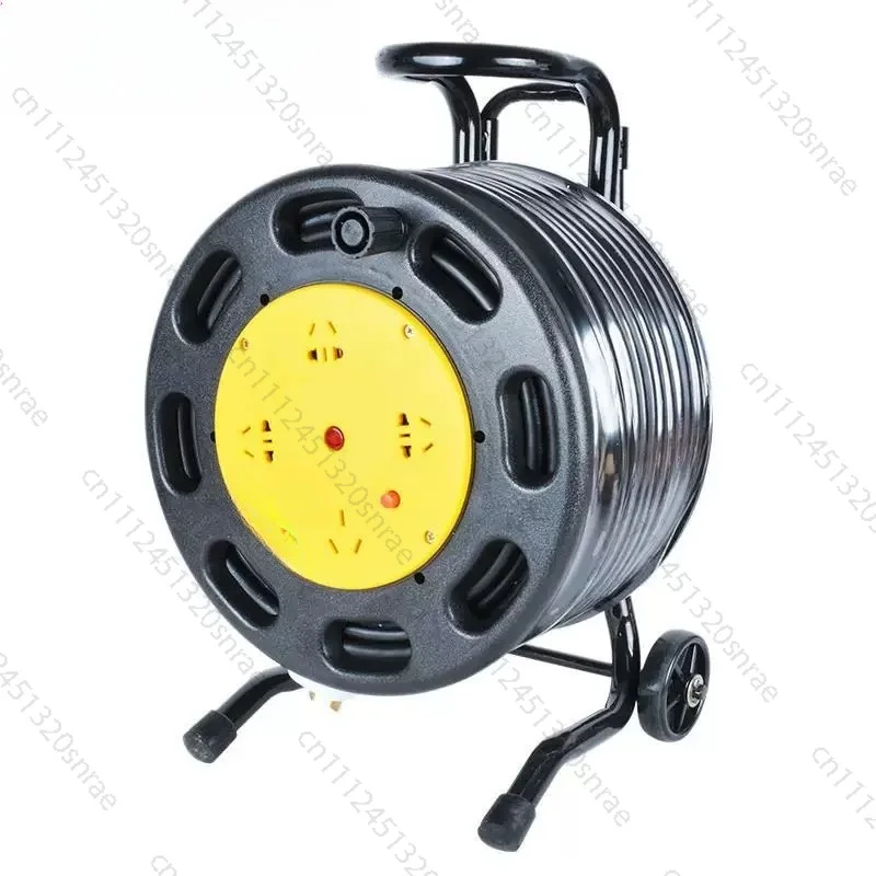 With Leakage Overheating Protection Mobile Cable Reel Wiring Reel 2 * 2.5 Movable Reel 30M