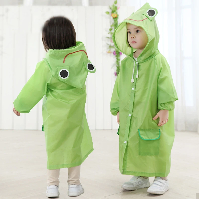 Kids Raincoat Cartoon Animal Style Outdoor Waterproof Kids Raincoat Boys Girls Rainwear Baby Raincoat Children Rain Coat